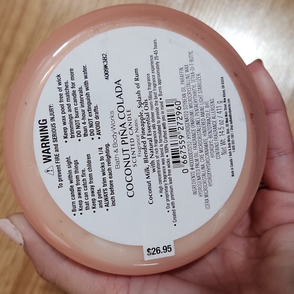 bath and body works coconut pina colada 3 wick candles - Picture 3 of 4